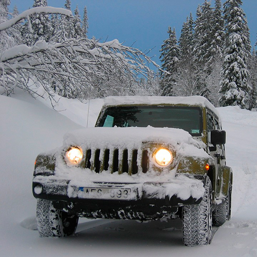 Offroad Snow Jeep Passenger Mountain Uphill Drivin