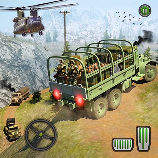 US Army Uphill Offroad Mountain Truck Game 3D